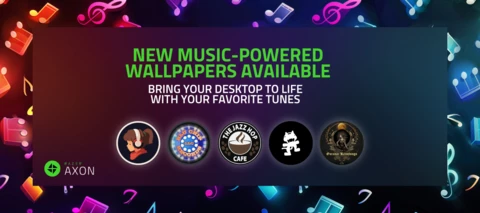 🎶 Introducing Razer Axon Music Wallpapers! 🎶