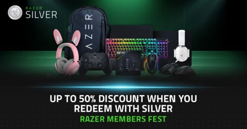 [RAZER SILVER] UP TO 50% OFF REDEMPTIONS