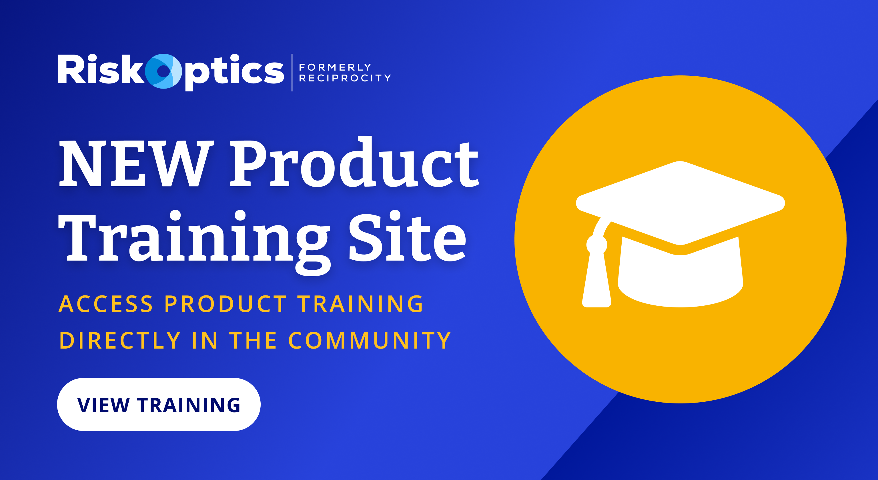 New RiskOptics product training site