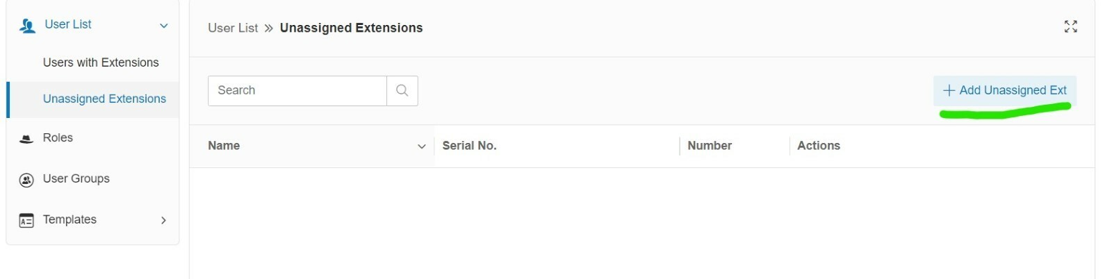 SCIM Admin Portal Screenshot