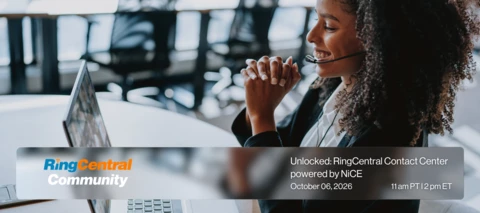 🔓 Unlocking Potential: Join our Unlocked: RingCentral Contact Center Powered by NiCE webinar!