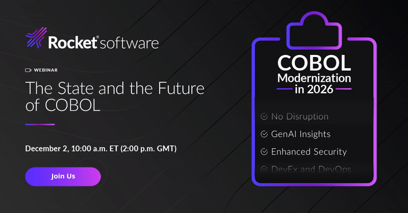 Register for the webinar: the State & the Future of COBOL [+ GenAI Demo]
