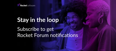 Stay in the loop—subscribe to Rocket Forum notifications