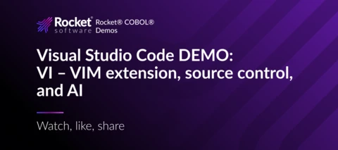 COBOL in VS Code Demo: VI – VIM extension, source control, and AI