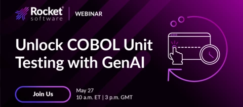 Come to our webinar on Unit Testing for COBOL with GenAI | May 27