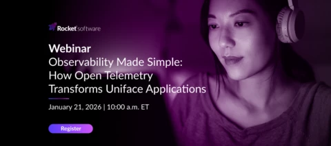 Join us January 21 to learn more about Observability in Uniface leveraging OpenTelemetry