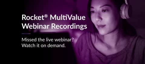 MultiValue webinar recordings