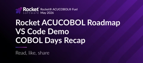 Rocket® ACUCOBOL® Fuel: Rocket ACUCOBOL Roadmap and VS Code Demo [May 2026]