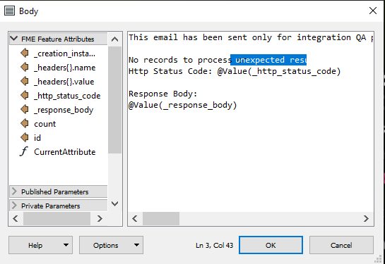 FME Text Editor selecting on monitor