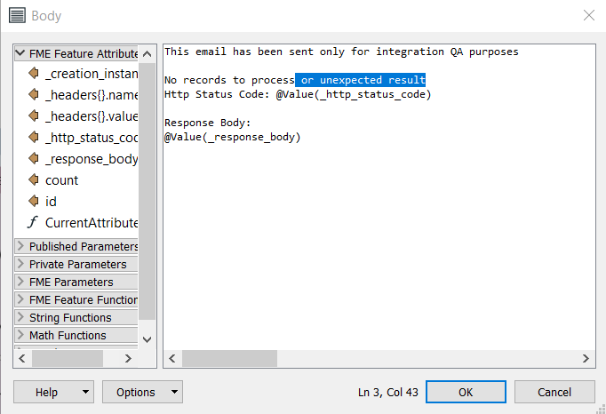 FME Text Editor selecting on laptop