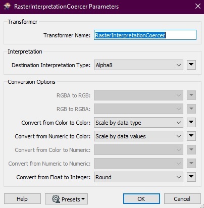 RasterInterpretationCoercer_Parameters