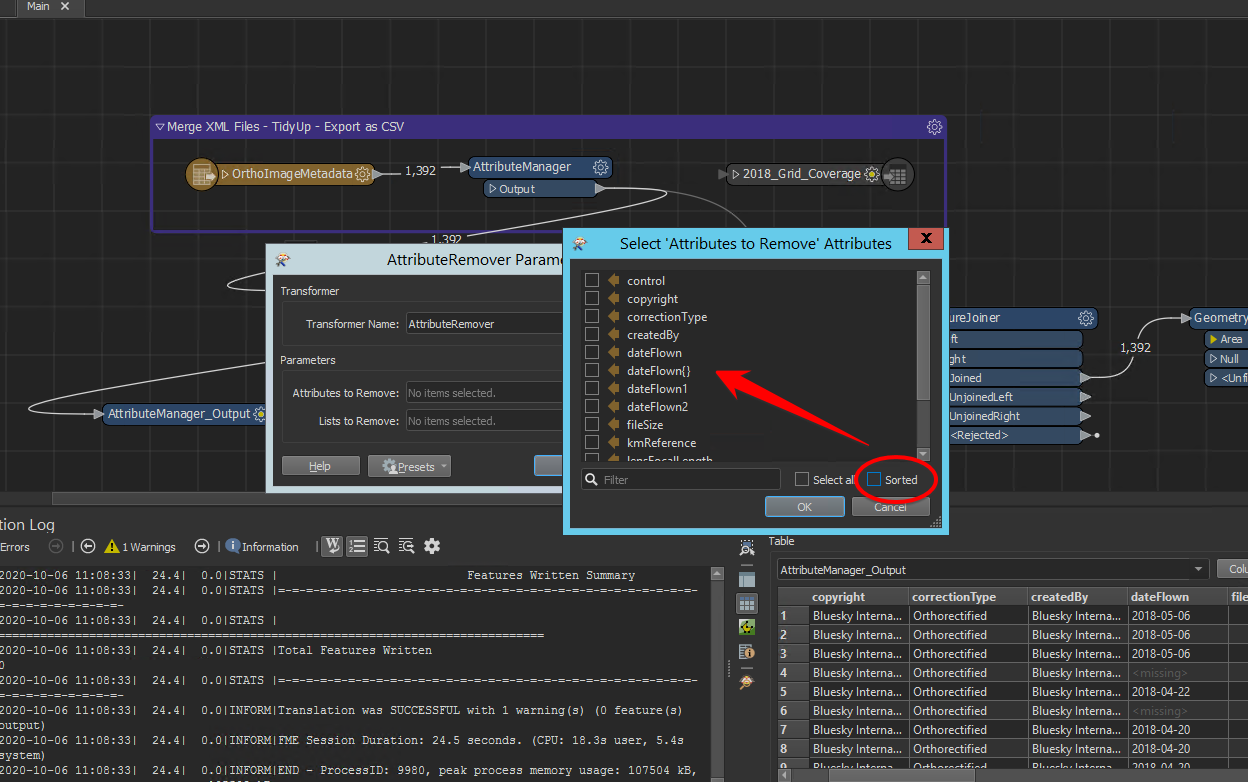 FME_Desktop_Sorting Issue