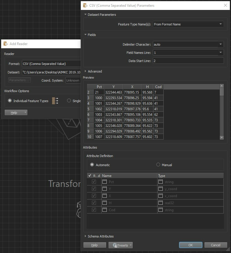 Adding CSV reader