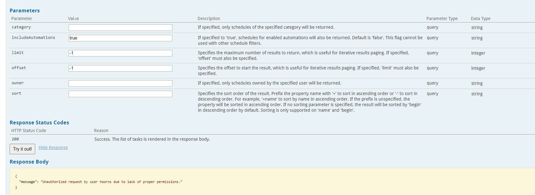 FMEServer Rest API V3 - automations schedule