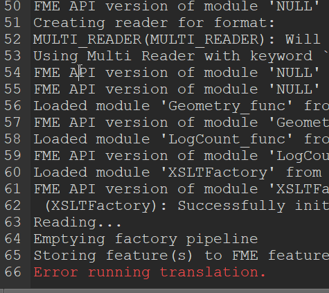 xslt 2 error log