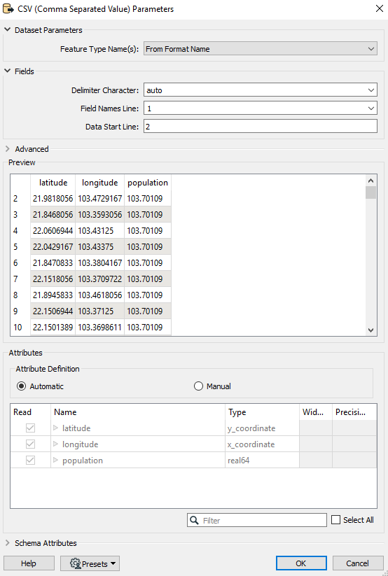 CSV2Point