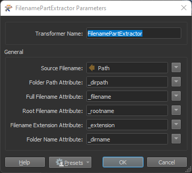 FilenamePartExtractor