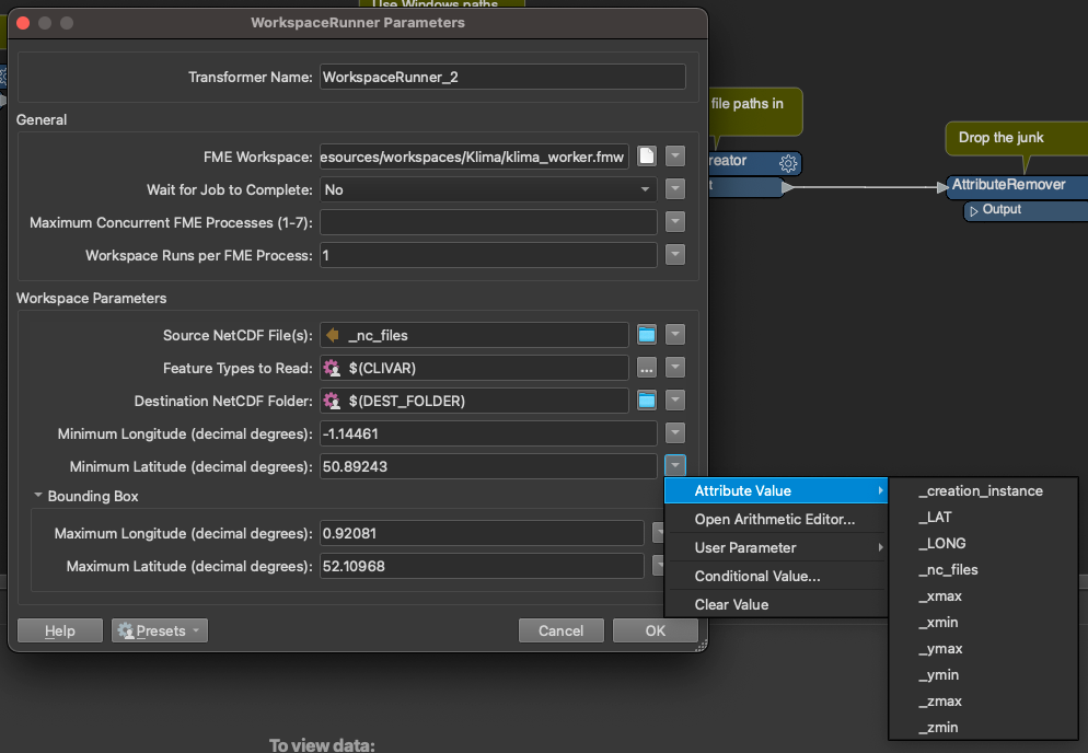 Parameter accepts attribute value