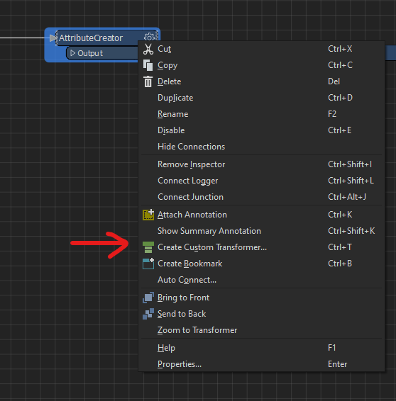 Create Custom transformer