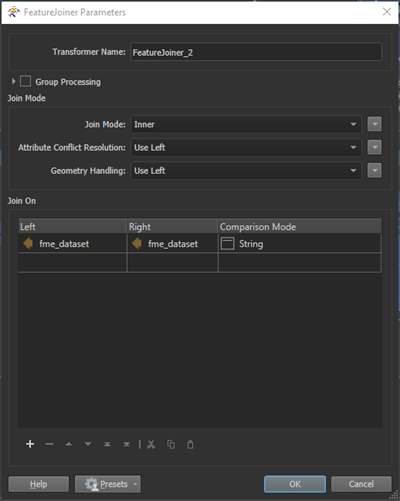 Join on fme_dataset