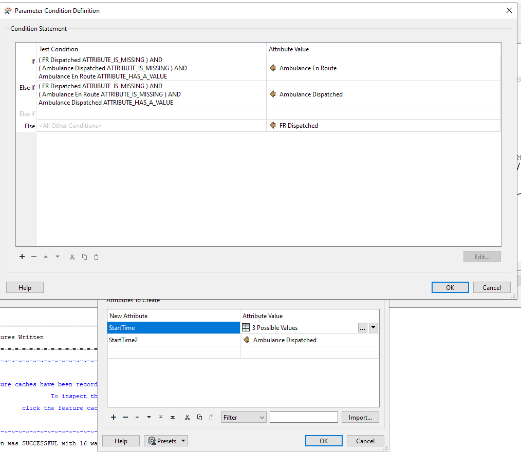 Condition Statement and attributes