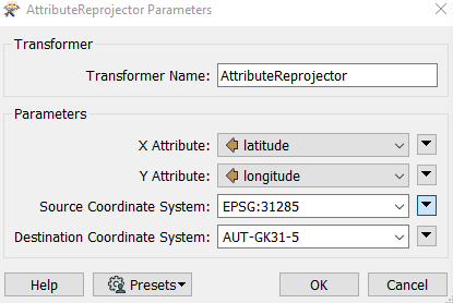 Source Coordinate system?