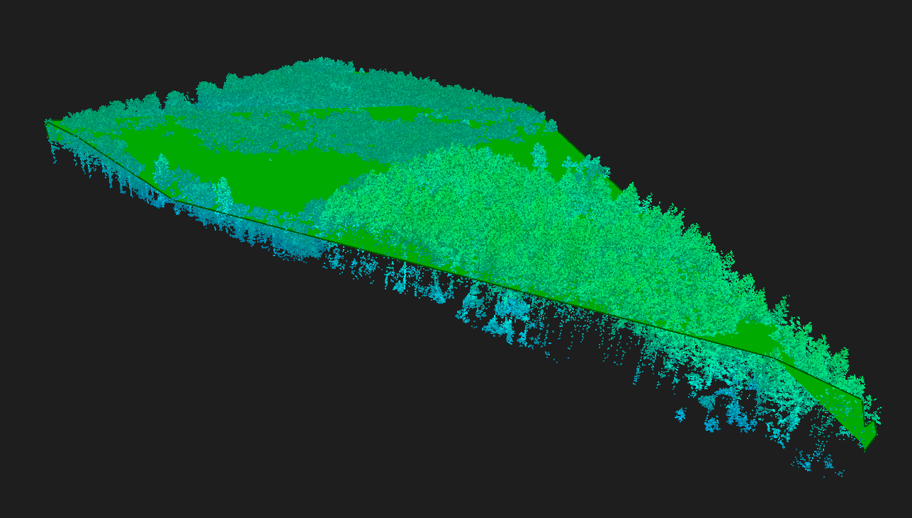 Point cloud and HullAccumulator result