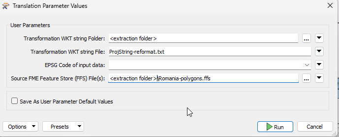 workbench-parameters