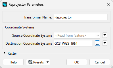 reprojector-parameters