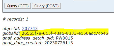 GlobalID in the REST Service Query