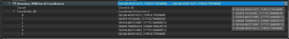 6 boundary coordinates