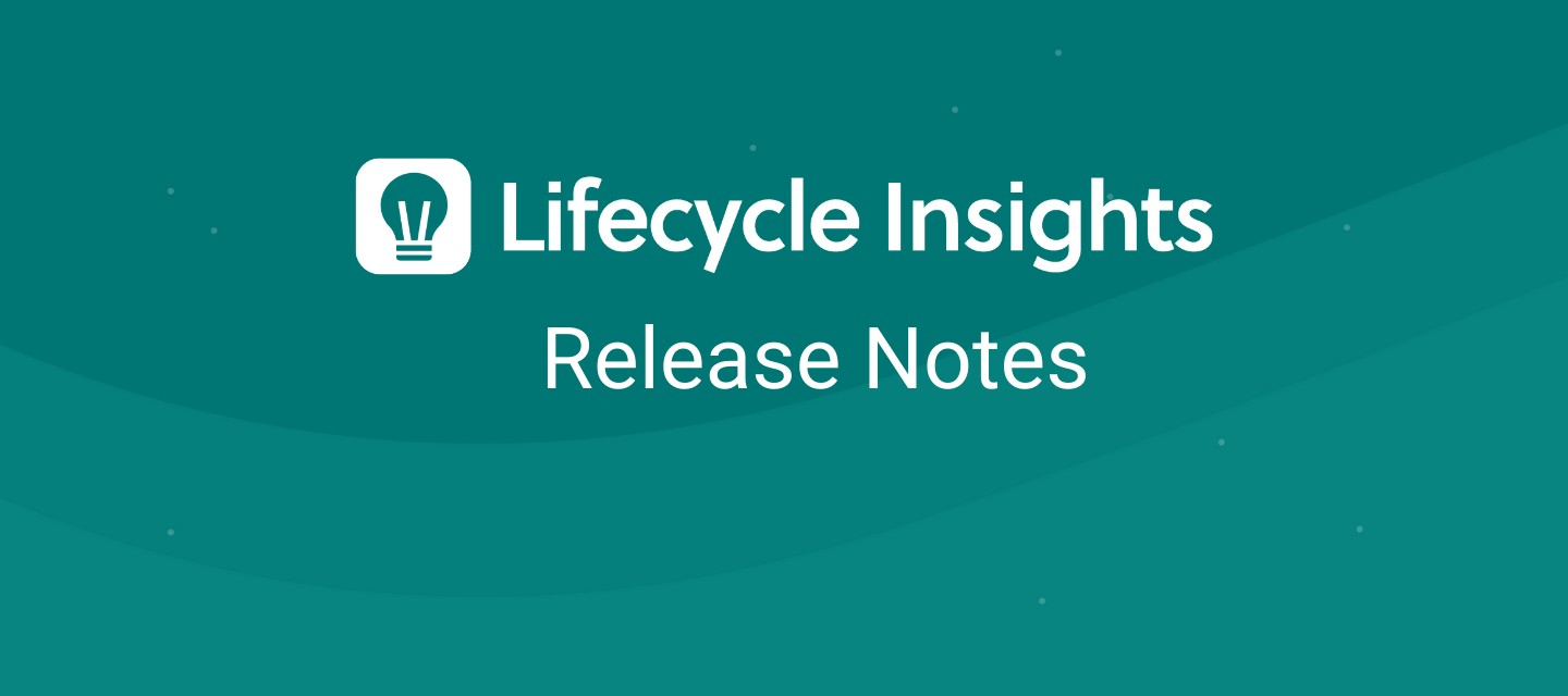 Lifecycle Insights Release Notes (January 2024)