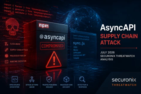 Threat Brief: AsyncAPI Supply Chain Attack, Securonix ThreatWatch Analysis
