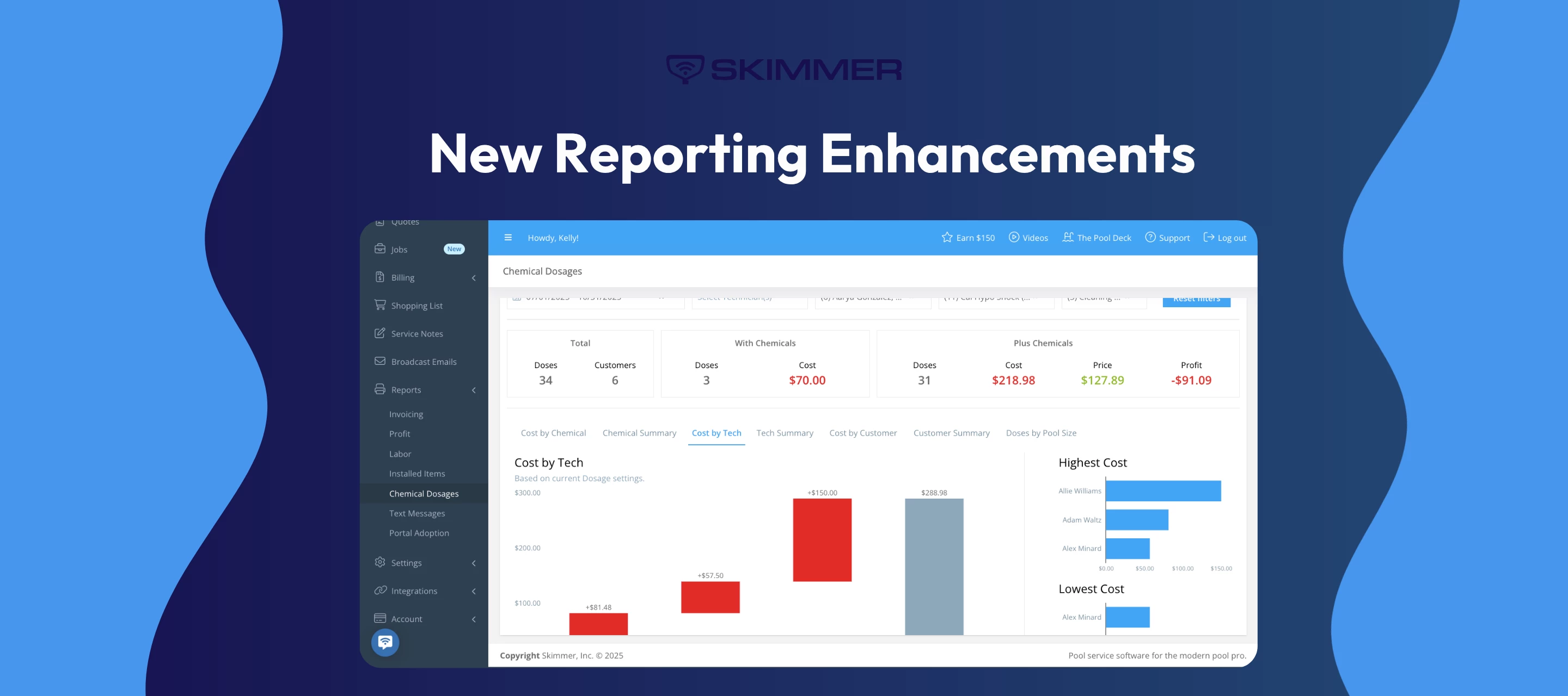 Big improvements to reporting in Skimmer: a clearer, smarter way to understand your business