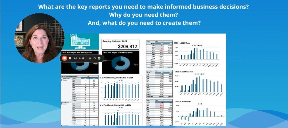 QuickBooks reporting workshop—you need to join live to learn!