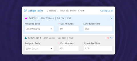 New Feature Improvement: Assign Multiple Techs to a Single Work Order