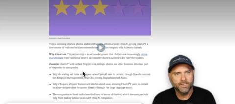 ChatGPT & Yelp Create Data Partnership - Why This Effects Your Ranking In ChatGPT