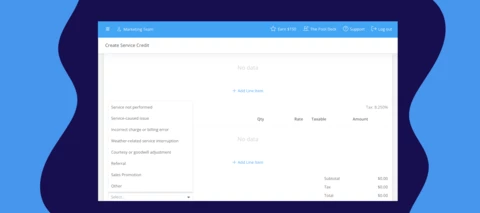 New: Issue service credits right from Skimmer