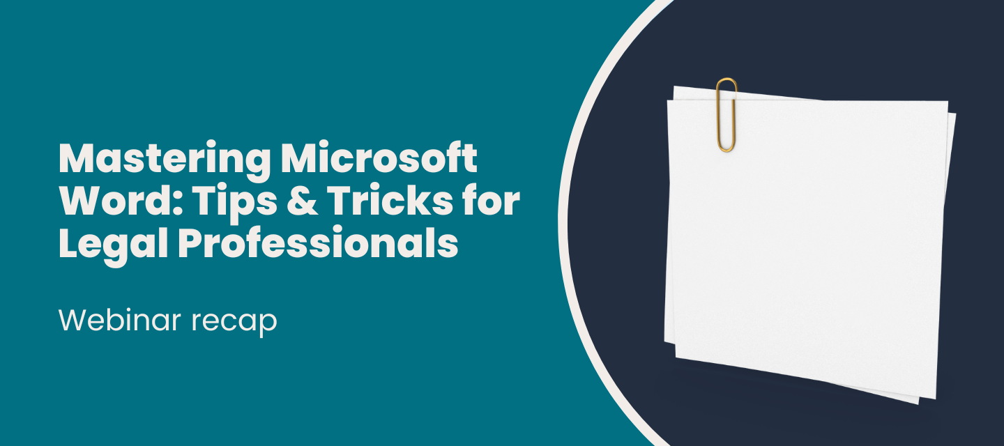Microsoft Word Tips & Tricks [webinar recap]