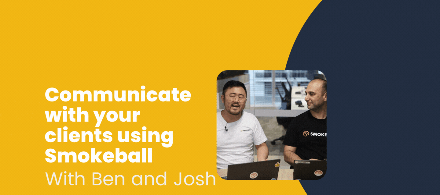 Communicating with your clients via Smokeball
