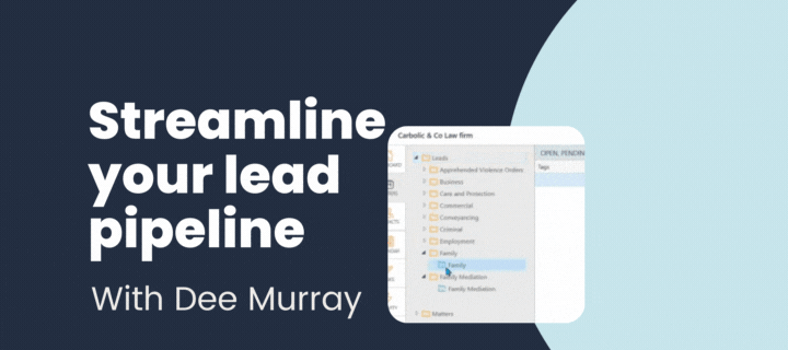 Keep the new matters flowing: streamline your lead pipeline