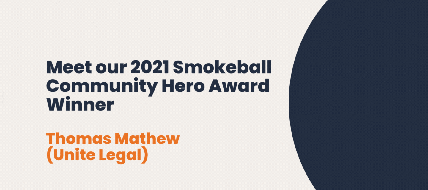 Nomination Inspiration for Smokeball's 2023 Community Hero Award