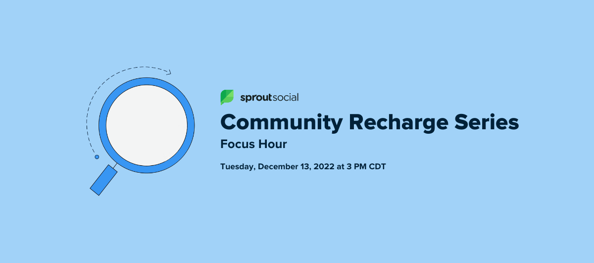 Join us TODAY for Community Focus Hour