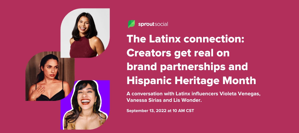 📆 RSVP NOW! Latinx Creators get real on brand partnerships and Hispanic Heritage Month.