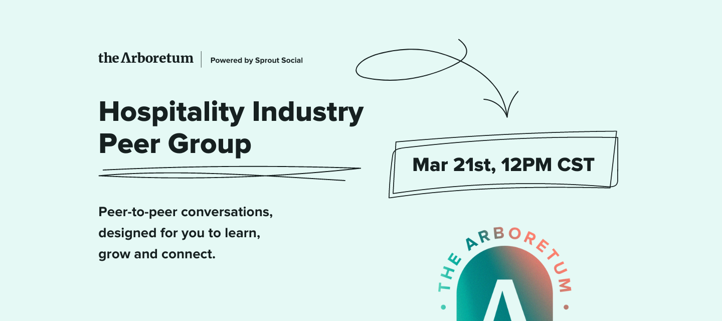 📆 Join us tomorrow, for the Hospitality Industry Peer Group!