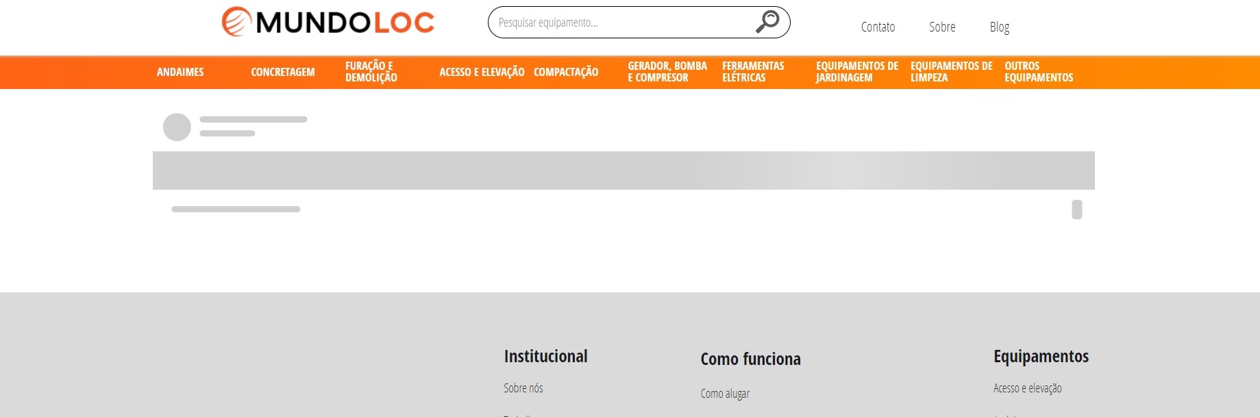 imagem site blip não carrega iframe