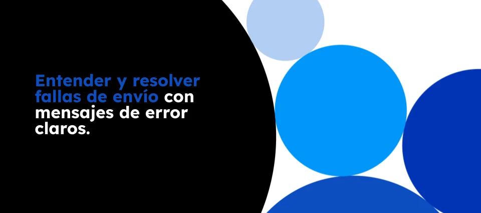 Fallas de envío y recomendaciones