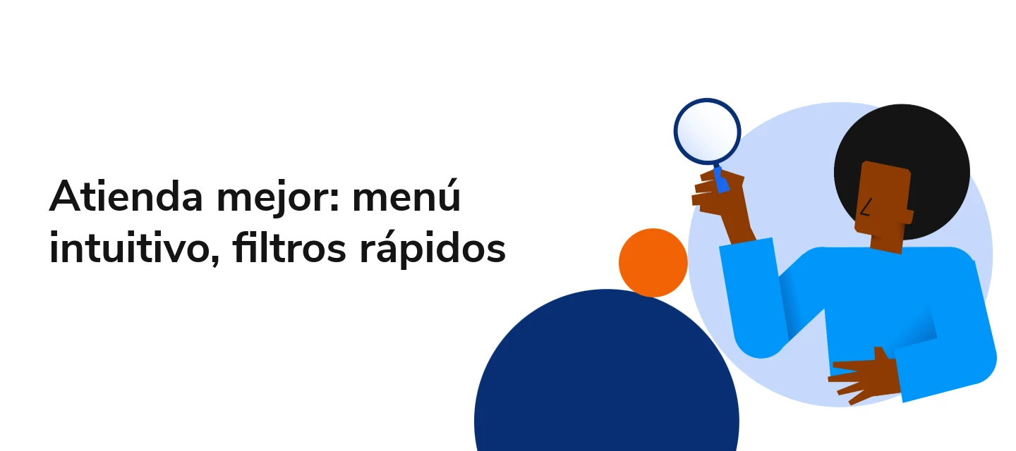 Nueva barra lateral y filtros rápidos en Blip Desk