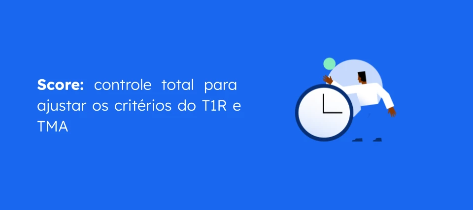 Score: Configuração dos critérios de tempo (TMA e T1R)