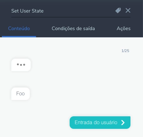 ChangeUserState - Nao envia mensagens iniciais ChangeUserState - Nao envia mensagens iniciais